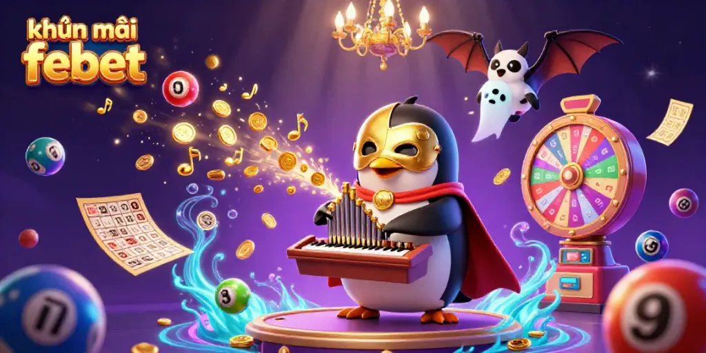Engage in thrilling khuyến mãi febet while enjoying an ultra-detailed casino extravaganza illustration.