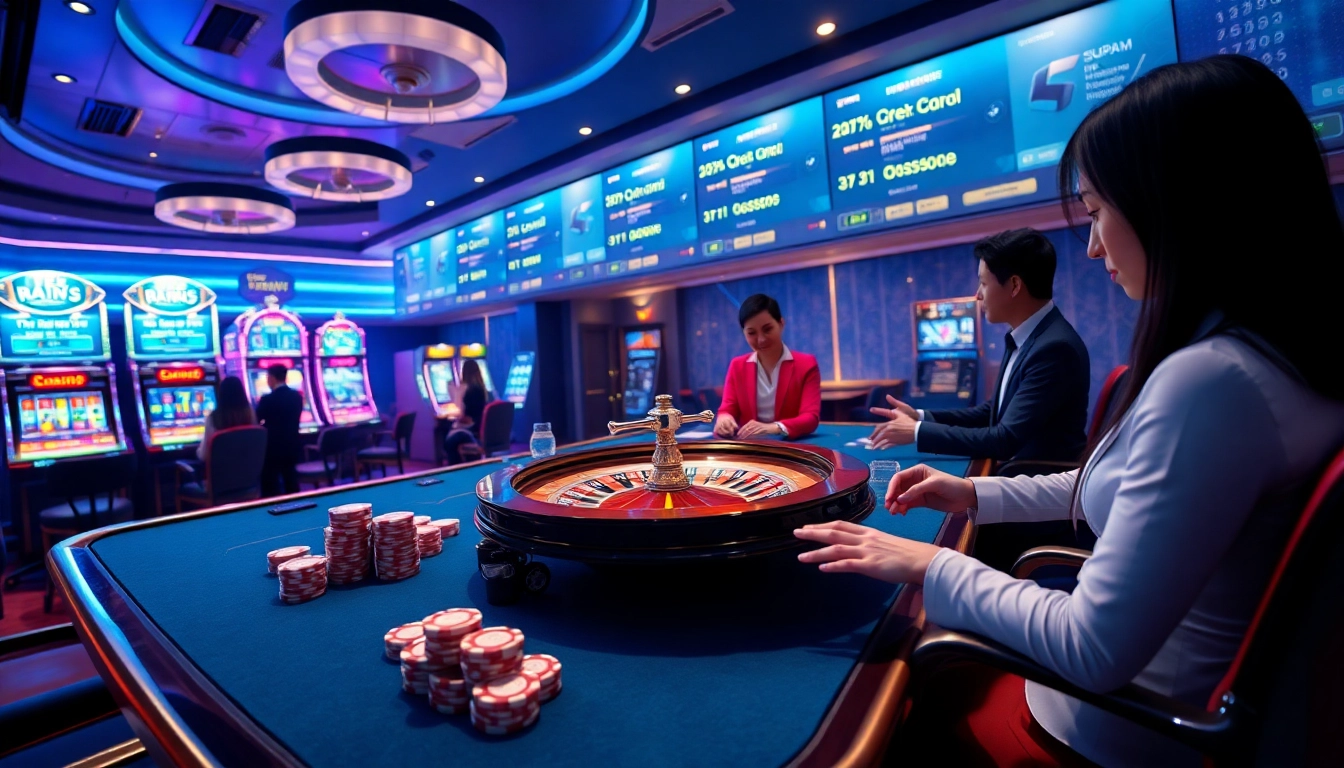 S8 online gaming interface showcasing vibrant casino elements and engaging players