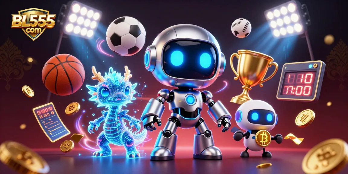 Activate your gameplay with BL555 com's thrilling casino experience featuring dynamic robot and sports elements.