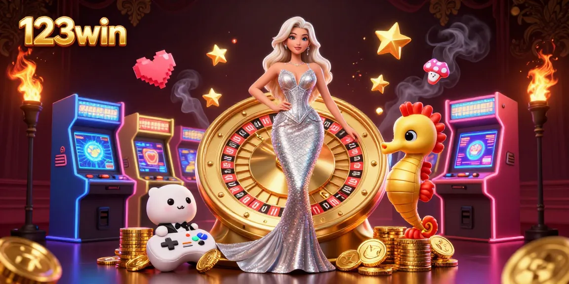 Experience thrilling gameplay at 123win by spinning the dynamic roulette wheel surrounded by vibrant 3D visuals.