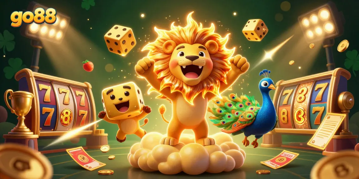 Experience go88's exciting slot adventure with vivid characters and dynamic game elements.
