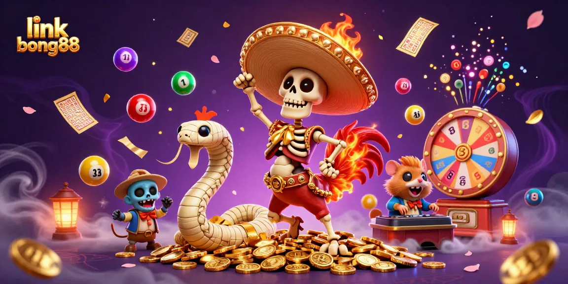 Experience the thrill of winning at link bong88 with vibrant scenes of fun and fortune.